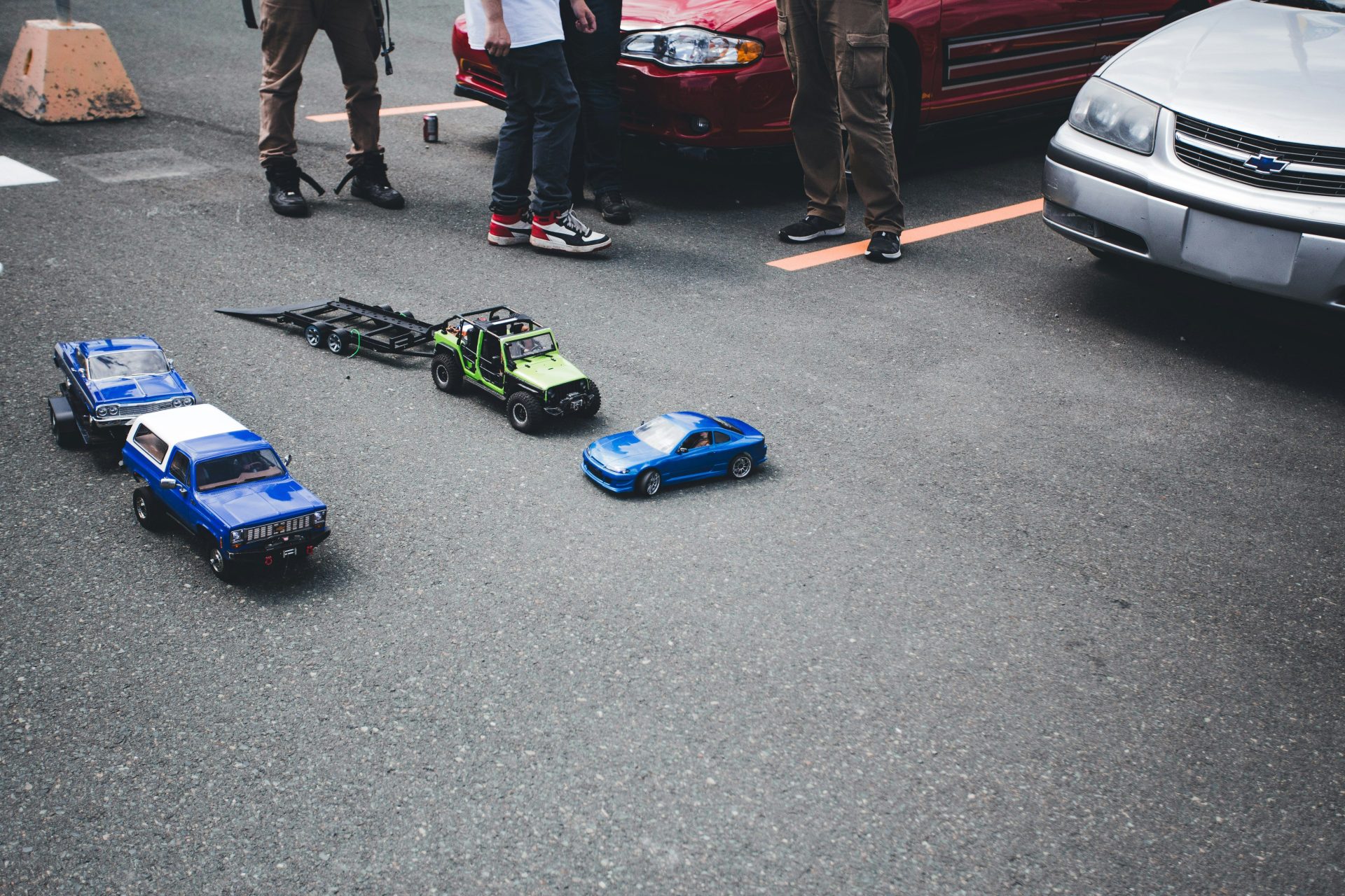 a group of toy cars